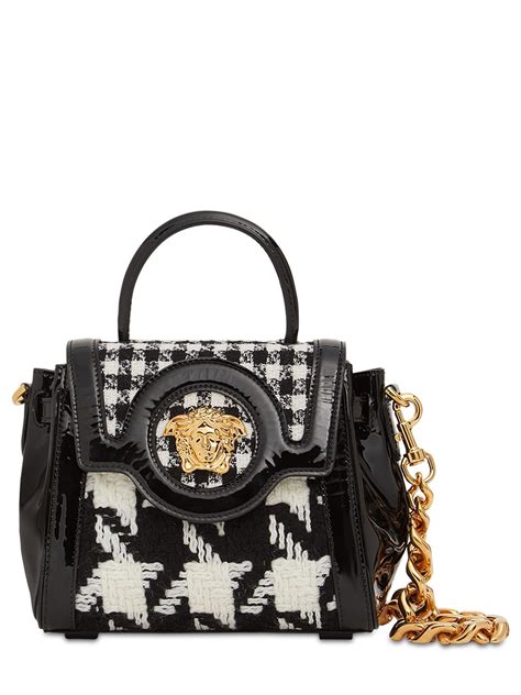 versace borsa pied de poule|versace abiti uomo.